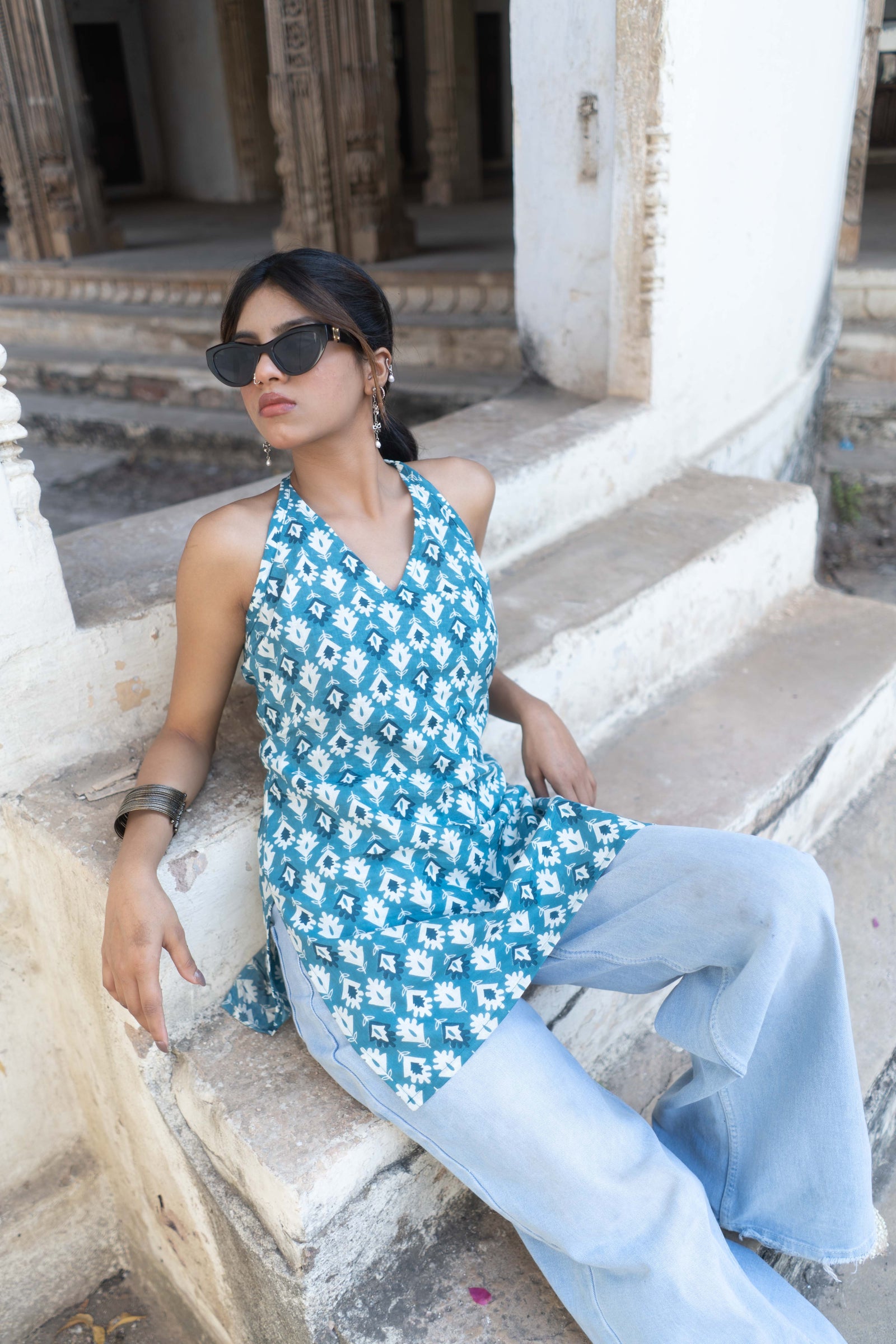 Eraya Halter Neck Kurti