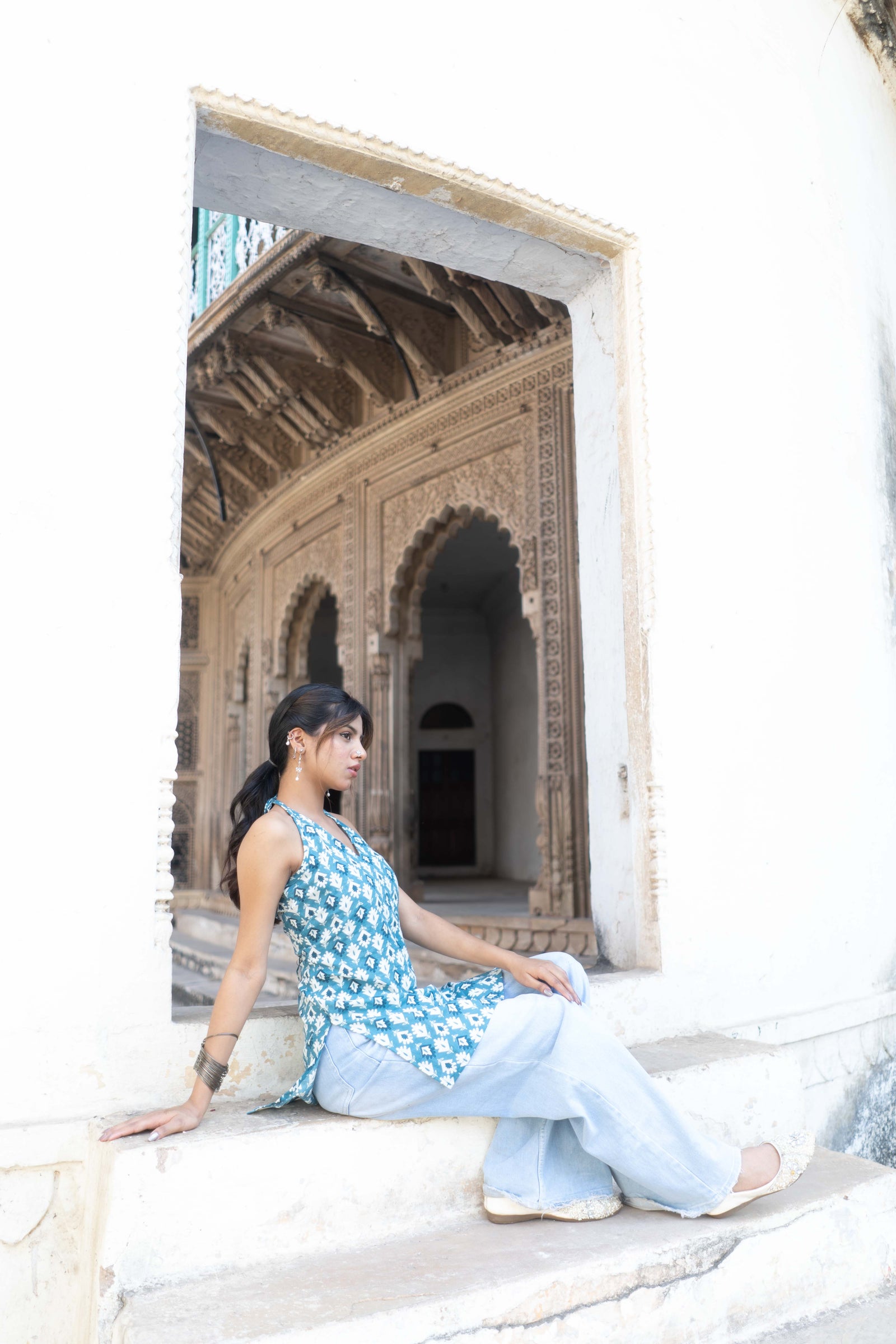 Eraya Halter Neck Kurti