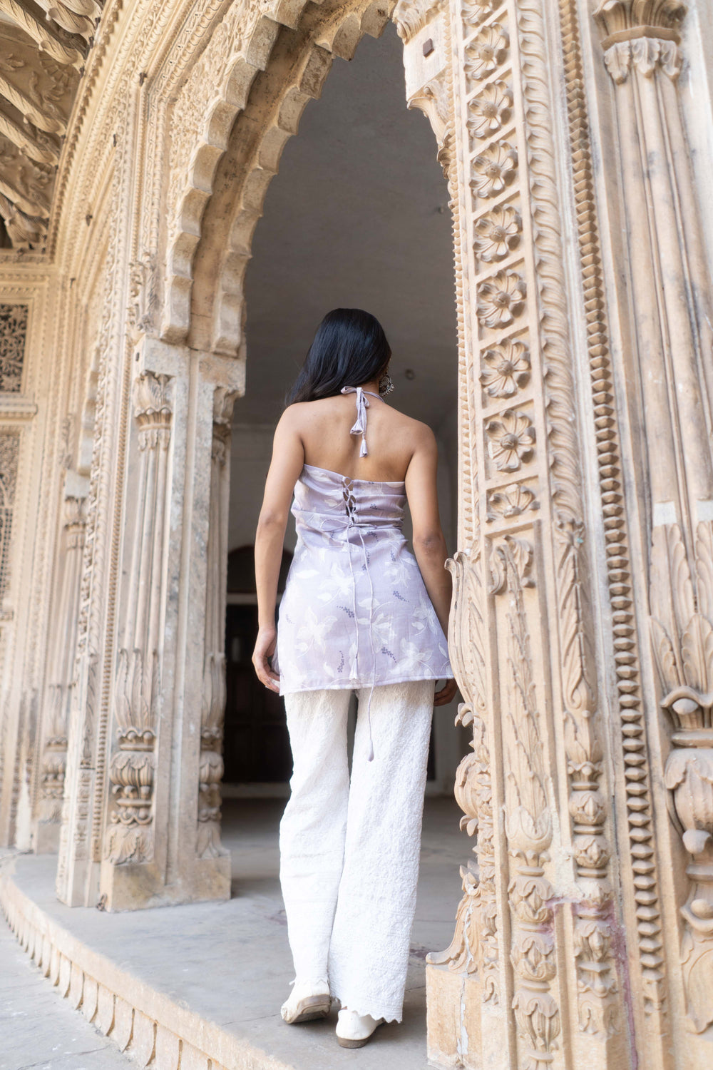 Mahnoor Halter Neck Kurti
